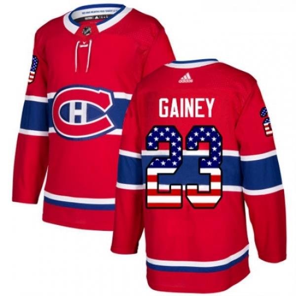 Youth Adidas Montreal Canadiens 23 Bob Gainey Authentic Red USA Flag Fashion NHL Jersey