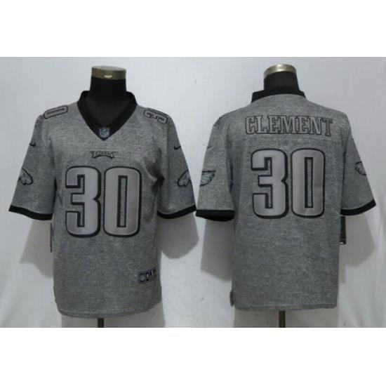 Nike Eagles #30 Corey Clement Gray Gridiron Gray Vapor Untouchable Limited Jersey