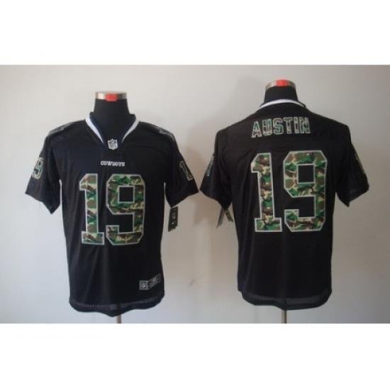 Nike Dallas Cowboys 19 Miles Austin Black Camo Fashion Elite NFL Jersey