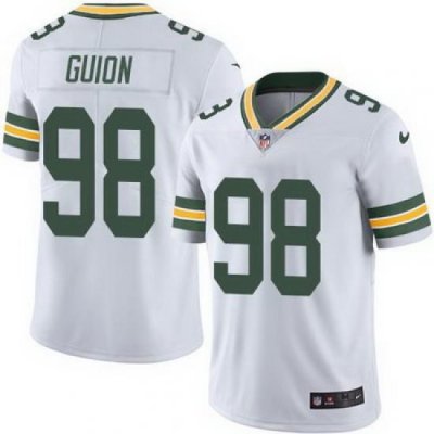 Nike Packers #98 Letroy Guion White Mens Stitched NFL Vapor Untouchable Limited Jersey