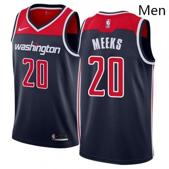 Mens Nike Washington Wizards 20 Jodie Meeks Swingman Navy Blue NBA Jersey Statement Edition