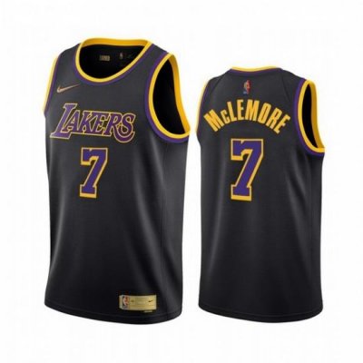 Men Los Angeles Lakers 7 Ben McLemore Black NBA Swingman 2020 21 Earned Edition Jersey