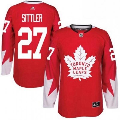 Youth Adidas Toronto Maple Leafs 27 Darryl Sittler Authentic Red Alternate NHL Jersey