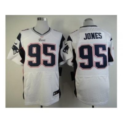 Nike New England Patriots 95 Chandler Jones White Elite NFL Jersey