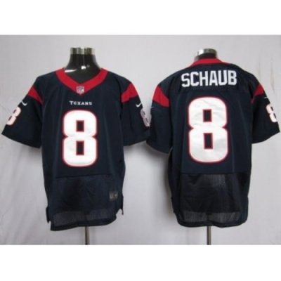 Nike houston texans 8 Matt Schaub blue Elite jerseys