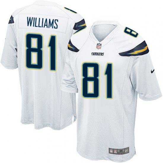 Youth Nike Chargers #81 Mike Williams White Stitched NFL New Elite Jersey