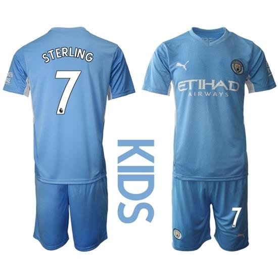 Kids Manchester City Soccer Jerseys 018