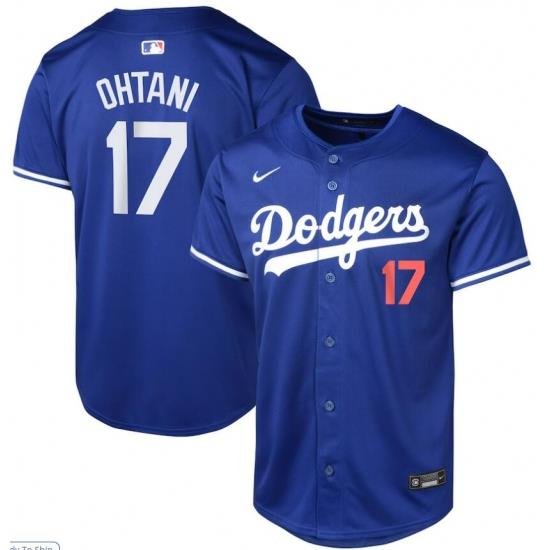 Women Los Angeles Dodgers Shohei Ohtani #17 Blue 2024 Home Stitched Jersey