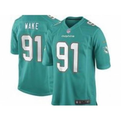 Nike Miami Dolphins 91 Cameron Wake Green Game NFL Jersey