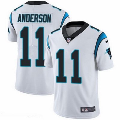 Nike Panthers 11 Robby Anderson White Men Stitched NFL Vapor Untouchable Limited Jersey