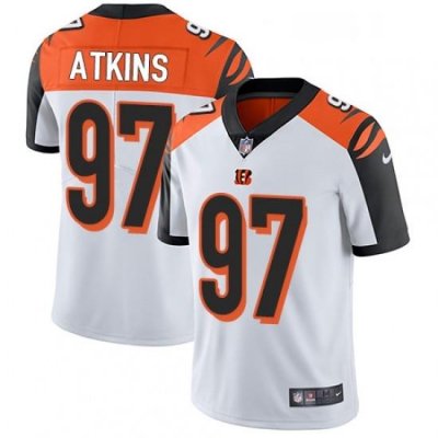 Youth Nike Cincinnati Bengals 97 Geno Atkins Elite White NFL Jersey