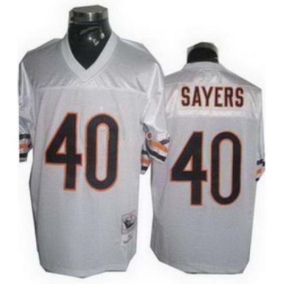 Chicago Bears 40 Gale Sayers ThroWback White Jersey Small Number