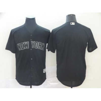 Yankees Blank Black 2019 Players 27 Weekend Player Jersey