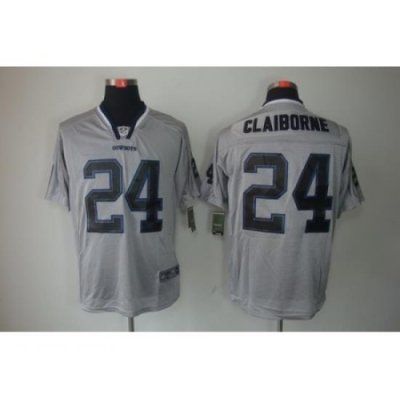 Nike Dallas Cowboys 24 Morris Claiborne Grey Elite Lights Out NFL Jersey