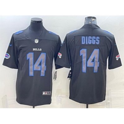 Men Buffalo Bills 14 Stefon Diggs Black 2018 Impact Limited Stitched Jersey