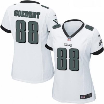 Womens Nike Philadelphia Eagles 88 Dallas Goedert Game White NFL Jersey