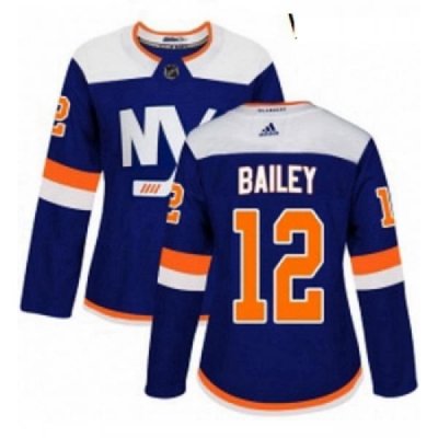 Womens Adidas New York Islanders 12 Josh Bailey Premier Blue Alternate NHL Jersey