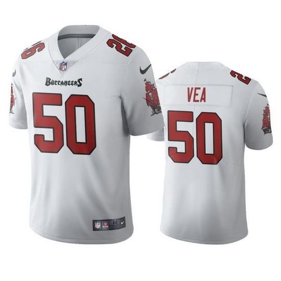 Men Nike Tampa Bay Buccaneers 50 Vita Vea White Vapor Limited Jersey