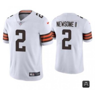 Men Cleveland Browns #2 Greg Newsome II White 2021 Vapor Untouchable Limited Stitched NFL Jersey