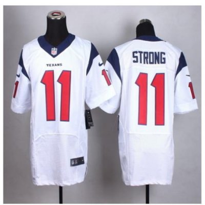 New Houston Texans #11 Jaelen Strong White Men Stitched NFL Elite Jersey