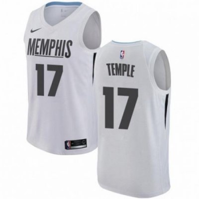 Mens Nike Memphis Grizzlies 17 Garrett Temple Swingman White NBA Jersey City Edition