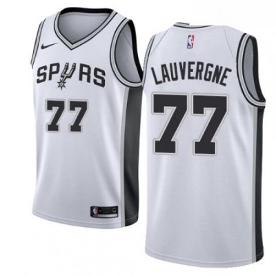 Womens Nike San Antonio Spurs 77 Joffrey Lauvergne Swingman White Home NBA Jersey Association Edition