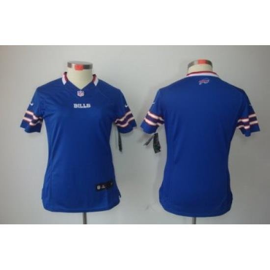 Women Nike Buffalo Bills Blank Blue Color Limited Jerseys