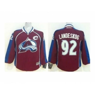 Youth nhl jerseys colorado avalanche #92 landeskog red