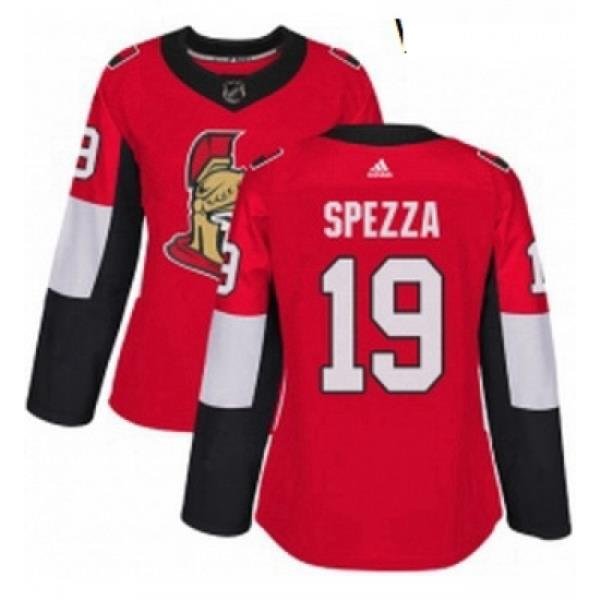 Womens Adidas Ottawa Senators 19 Jason Spezza Authentic Red Home NHL Jersey