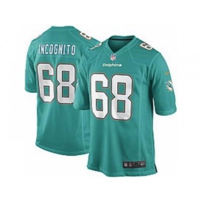 Nike Miami Dolphins 68 Richie Incognito Green Game NFL Jersey