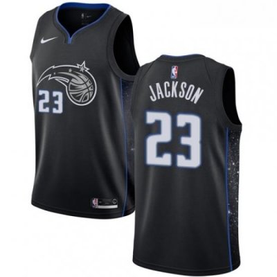 Youth Nike Orlando Magic 23 Justin Jackson Swingman Black NBA Jersey City Edition