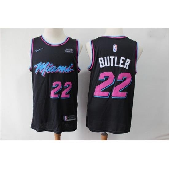 Heat 22 Jimmy Butler Black City Edition Nike Swingman Jersey