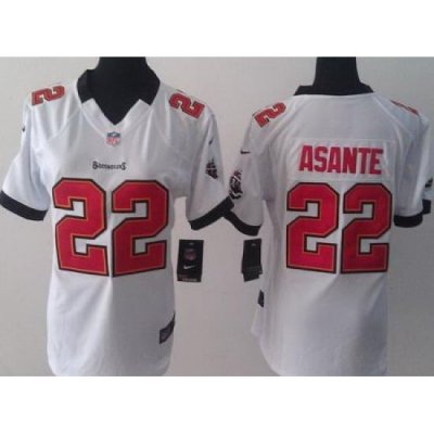 Women Nike Tampa Bay Buccaneers 22 Larry Asante White NFL Jerseys