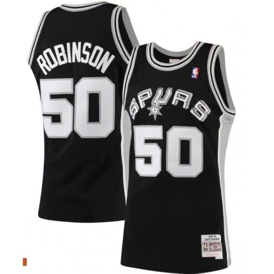 Mitchell & Ness David Robinson San Antonio Spurs Black 1998-99 Hardwood Classics Swingman Jersey