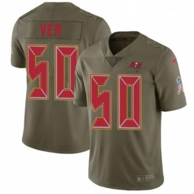 Youth Nike Tampa Bay Buccaneers 50 Vita Vea Limited Olive 2017 Salute to Service NFL Jersey