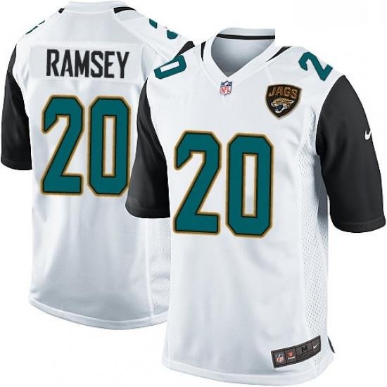 Men Nike Jacksonville Jaguars 20 Jalen Ramsey Game White NFL Jersey