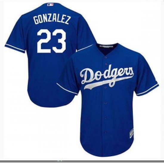 Men Los Angeles Dodgers Adrian Gonzalez Blue Authentic Home Cool Base MLB Jersey