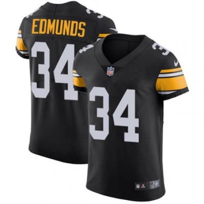 Nike Steelers #34 Terrell Edmunds Black Alternate Mens Stitched NFL Vapor Untouchable Elite Jersey