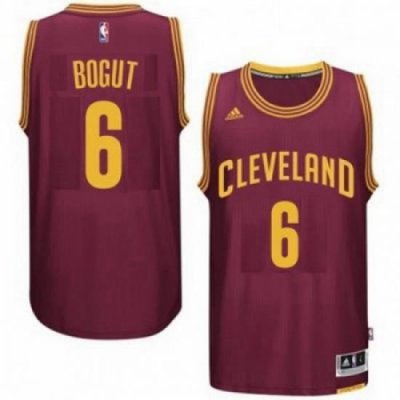 Mens Cleveland Cavaliers 6 Andrew Bogut adidas Burgundy Player Swingman Road Jersey