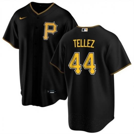 Men Pittsburgh Pirates 44 RoWdy Tellez Black Cool Base Stitched Baseball Jersey