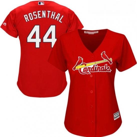 Womens Majestic St Louis Cardinals 44 Trevor Rosenthal Replica Red Alternate Cool Base MLB Jersey