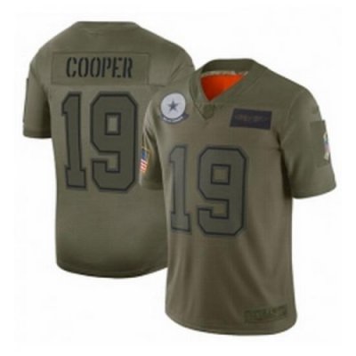 Men Dallas Cowboys 19 Amari Cooper Limited Camo 2019 Salute to Service Football Jersey