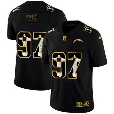 Los Angeles Chargers 97 Joey Bosa Men Nike Carbon Black Vapor Cristo Redentor Limited NFL Jersey