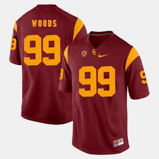 Men Usc Trojans Antwaun Woods Pac 12 Game Red Jersey