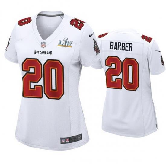 Women Ronde Barber Buccaneers White Super Bowl Lv Game Fashion Jersey