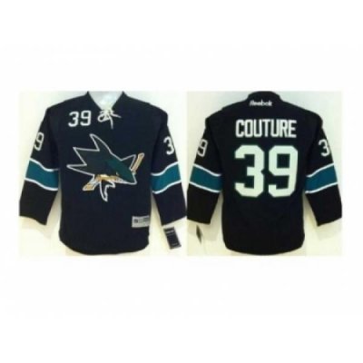 Youth NHL San Jose Sharks 39 Logan Couture black Jersey