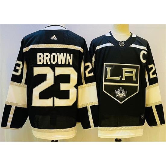 Men Los Angeles Kings 23 Dustin Brown Black Stitched Jersey