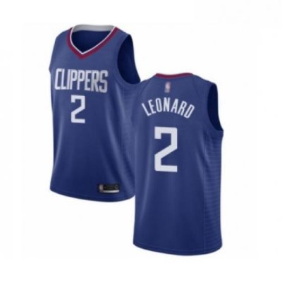 Womens Los Angeles Clippers 2 Kawhi Leonard Authentic Blue Basketball Jersey Icon Edition