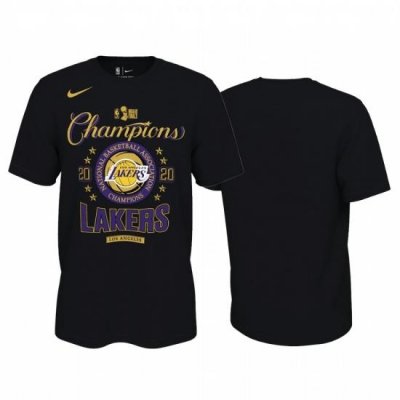 Los Angeles Lakers 2020 NBA Finals Champions T-Shirt Black Locker Room