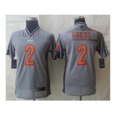 Nike Youth jerseys cleveland browns #2 manziel grey[Elite vapor]